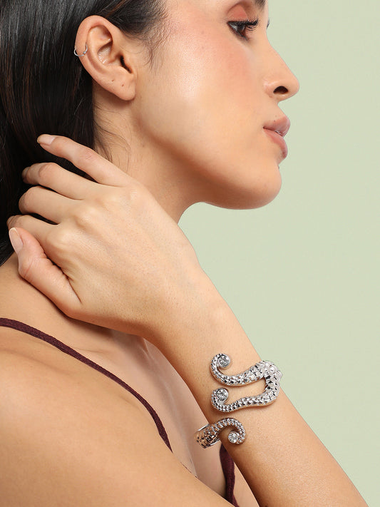 Silver-Plated Cuff Bracelet