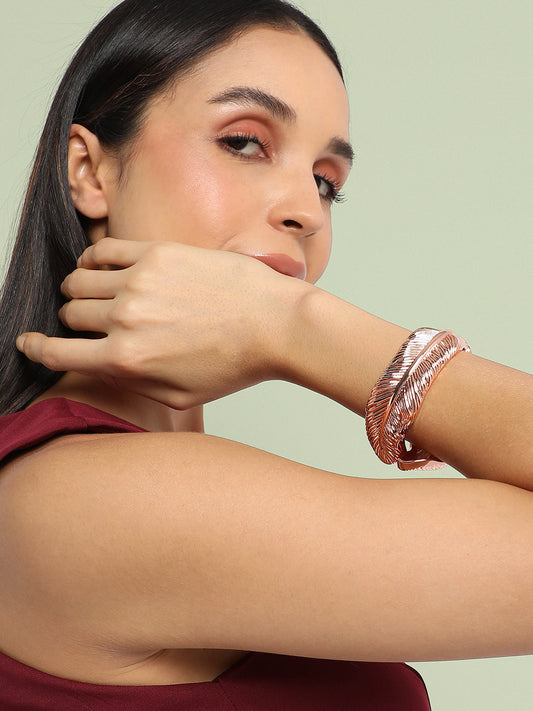 Rose Gold Plated Cuff Bracelet