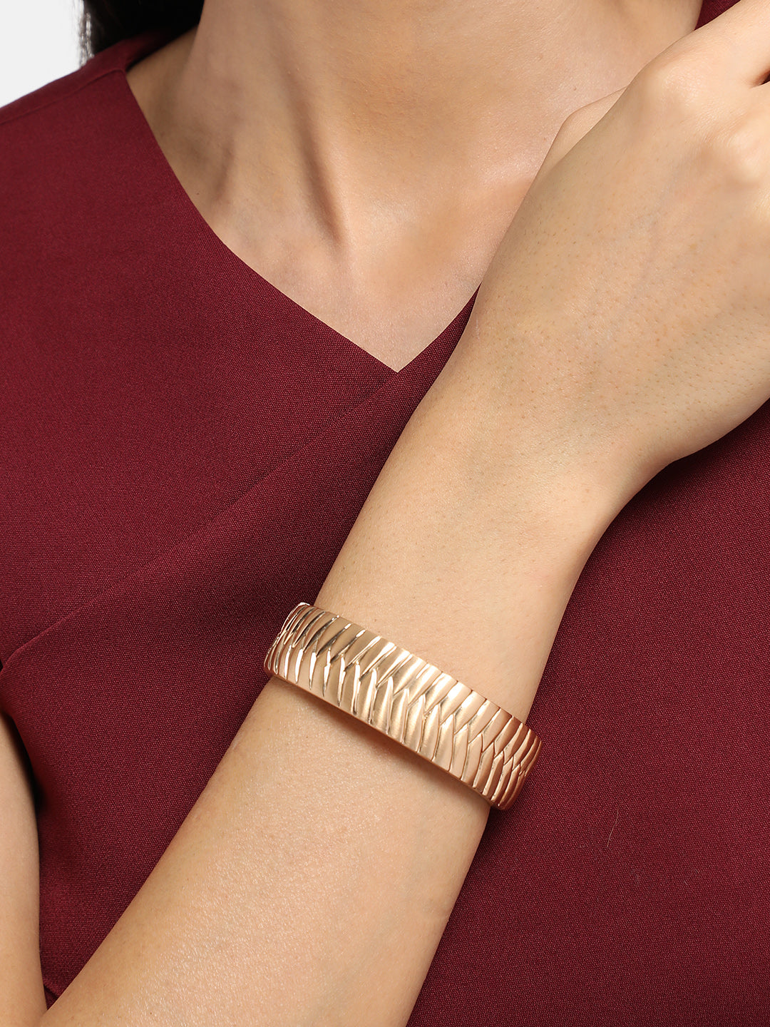 Gold-Plated Kada Bracelet