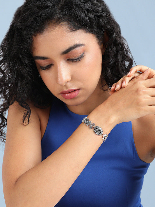 Silver Plated Charm Bracelet