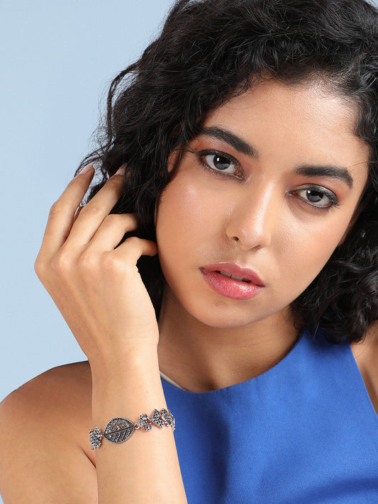 Silver-Plated Link Bracelet