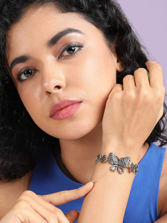 Stone Studded Charm Bracelet