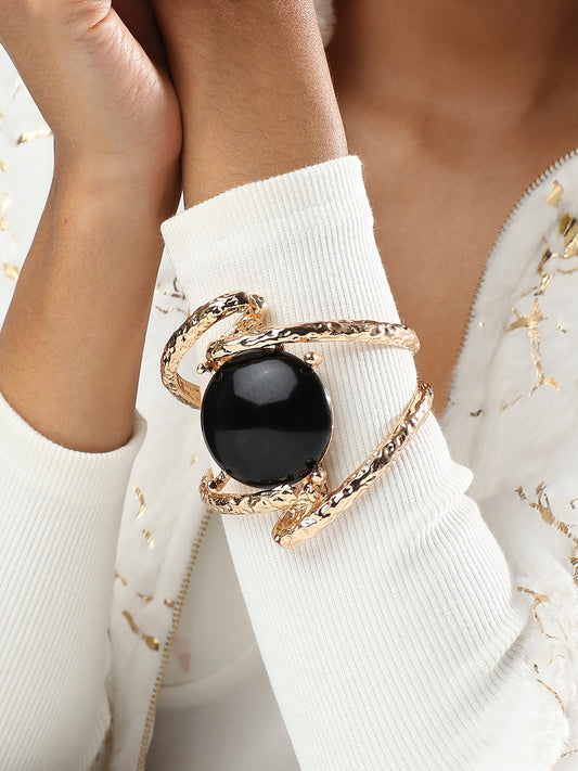 Gold-Plated Kada Bracelet