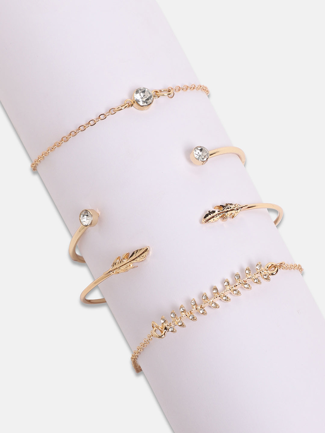Women's The Foliage Multi-Layer Bracelet - California Gold