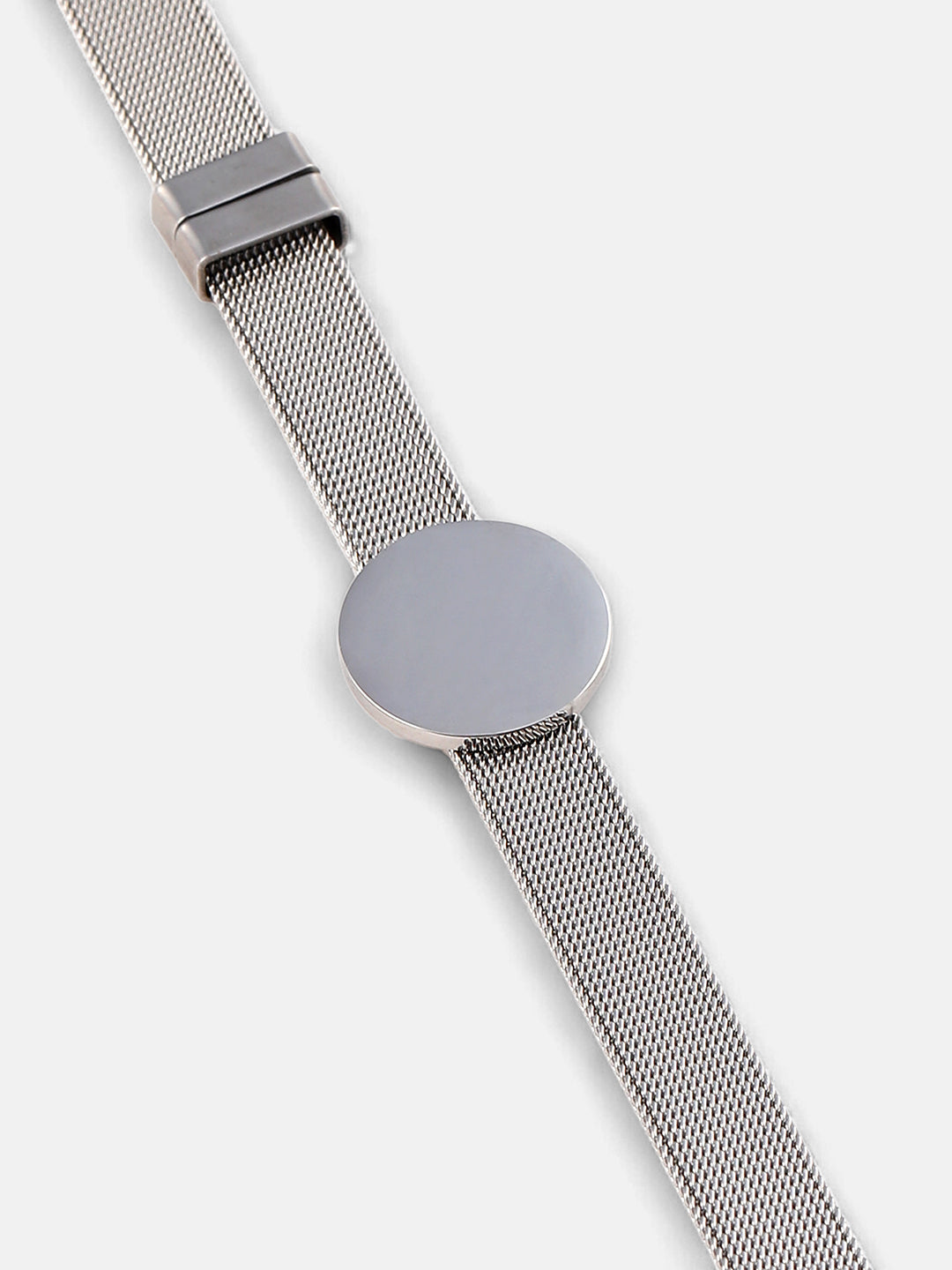 The Montre Statement Bracelet - Metallic Silver-SOHIBR8811
