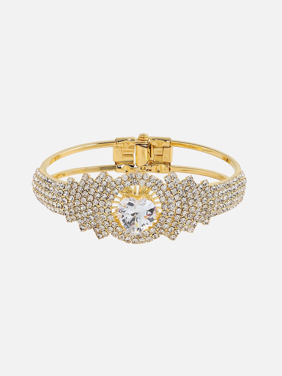 Gold-Plated Bangle-Style Bracelet