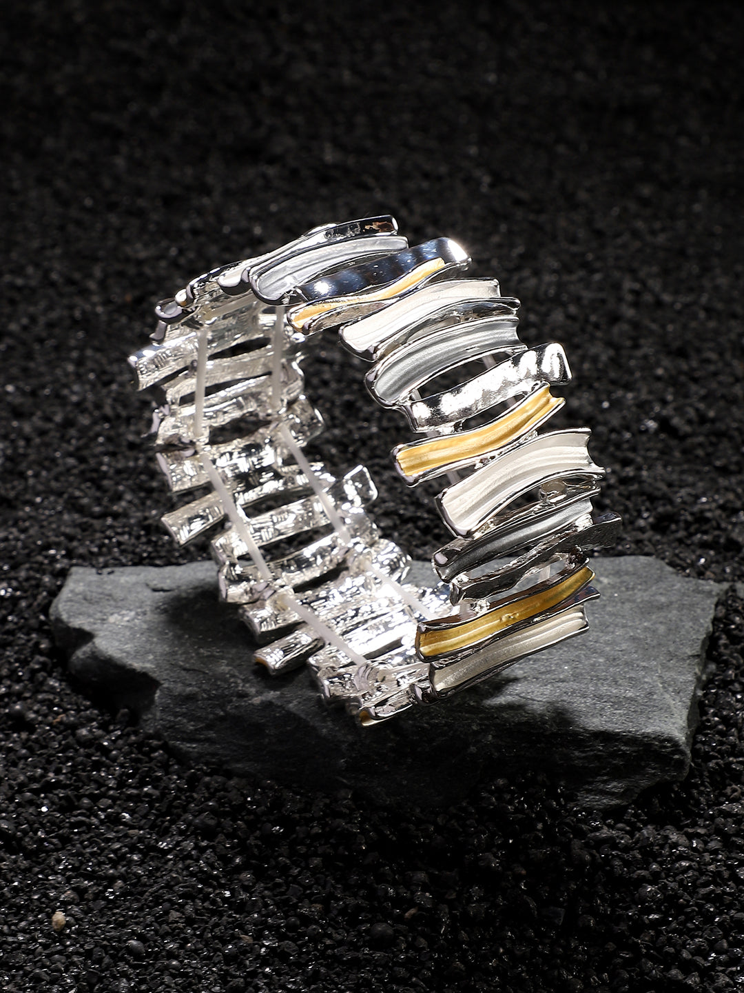 Silver Plated Elasticated Bracelet