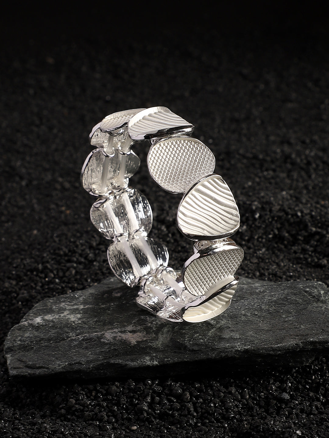 Silver-Plated Kada Bracelet
