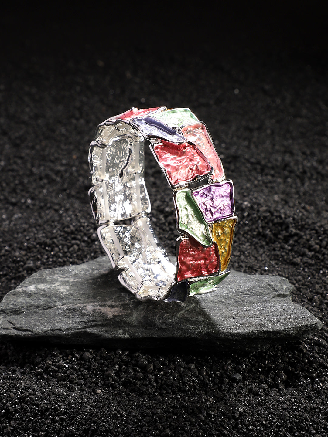 Silver-Plated Kada Bracelet
