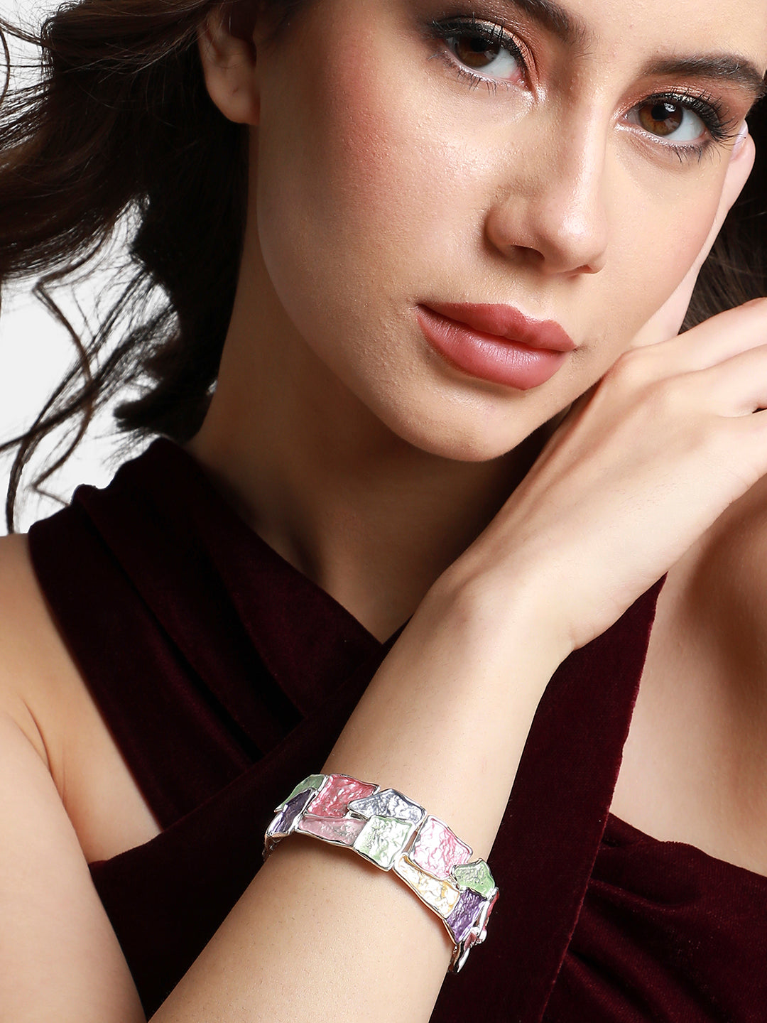Silver-Plated Kada Bracelet
