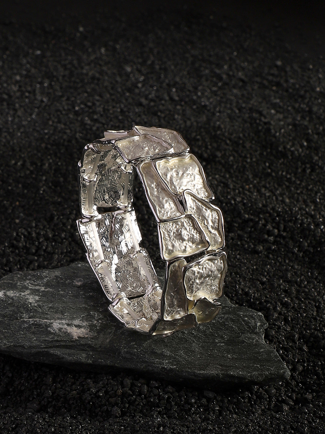 Silver-Plated Kada Bracelet