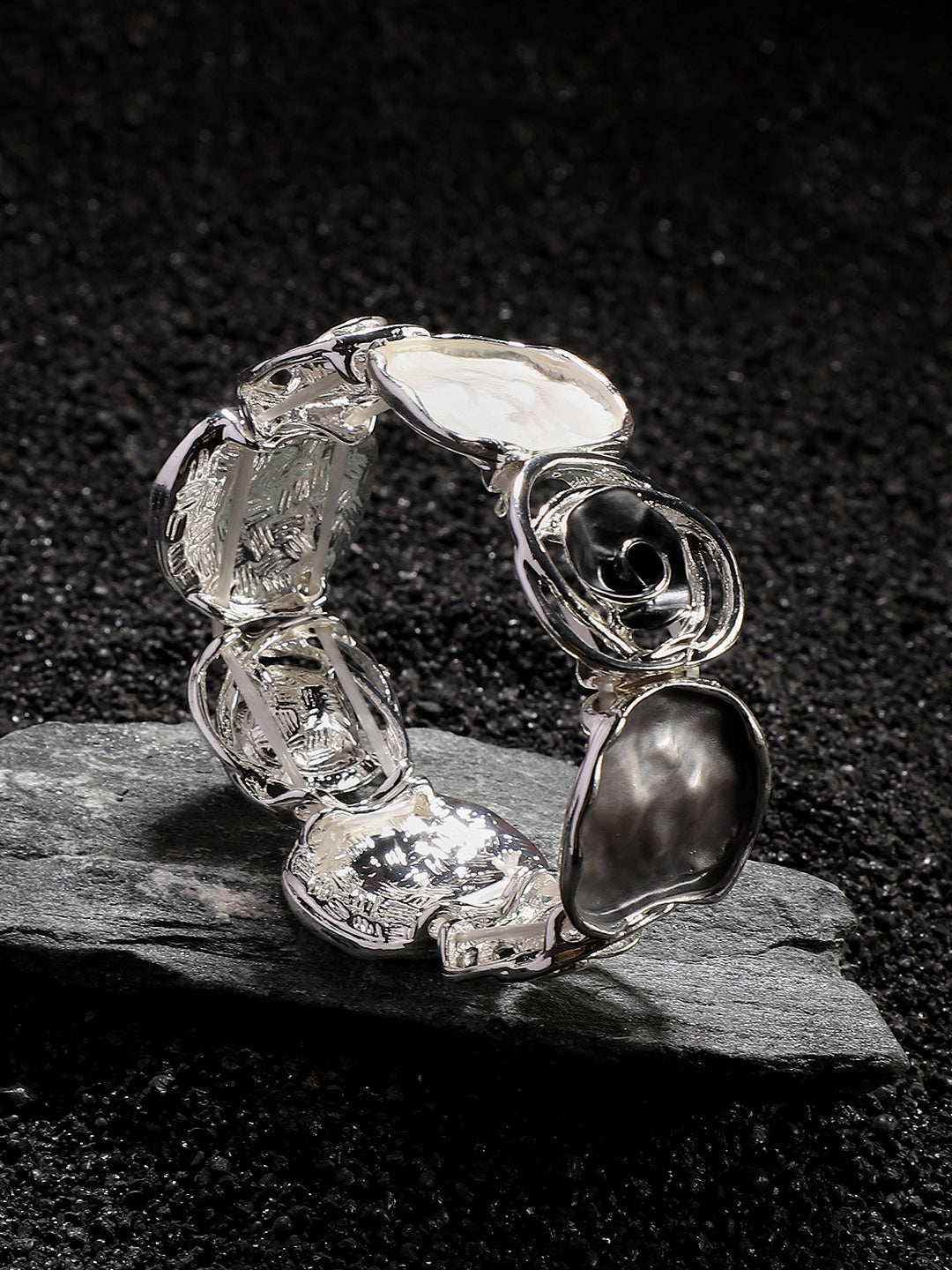 Silver-Plated Kada Bracelet