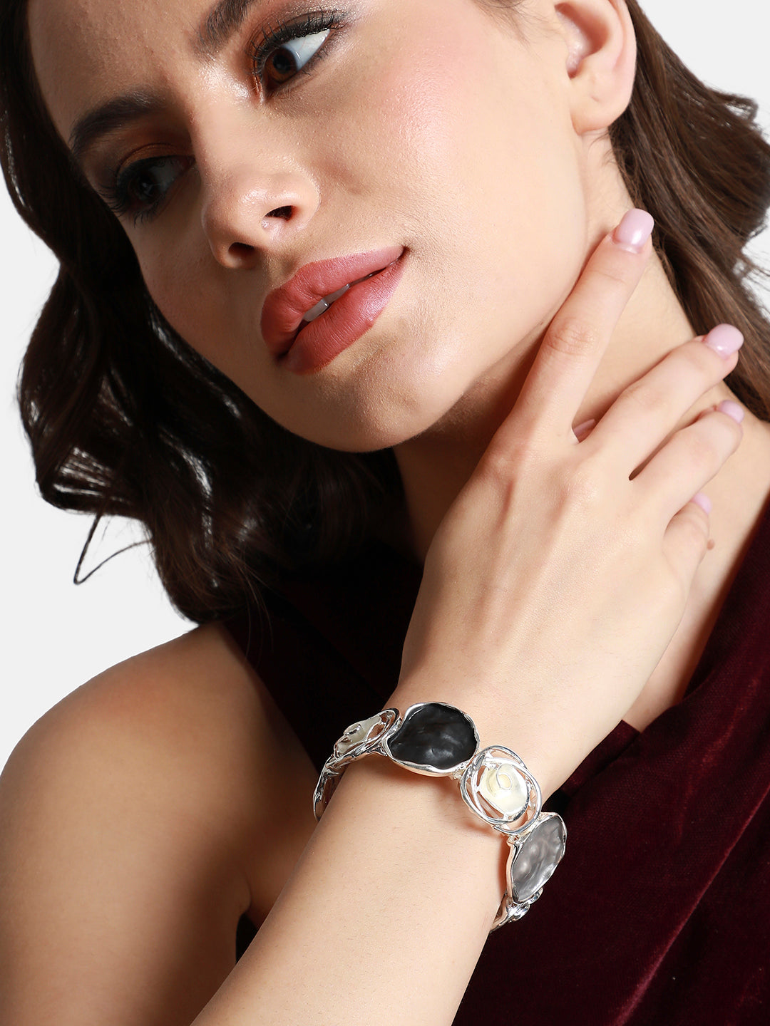 Silver-Plated Kada Bracelet