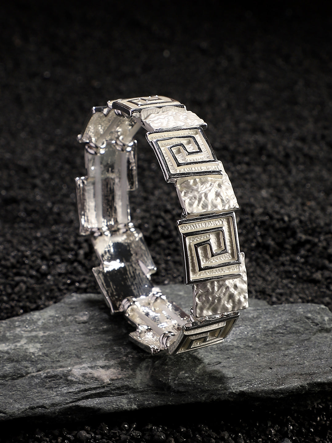 Silver-Plated Kada Bracelet