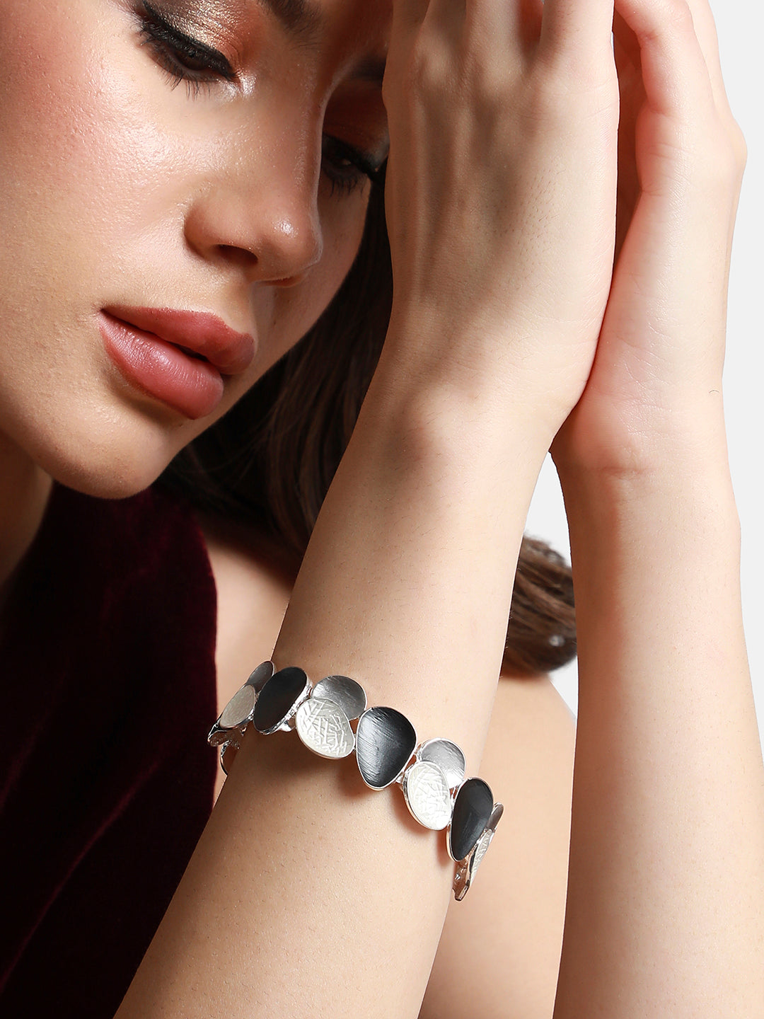 Silver Plated Elasticated Bracelet