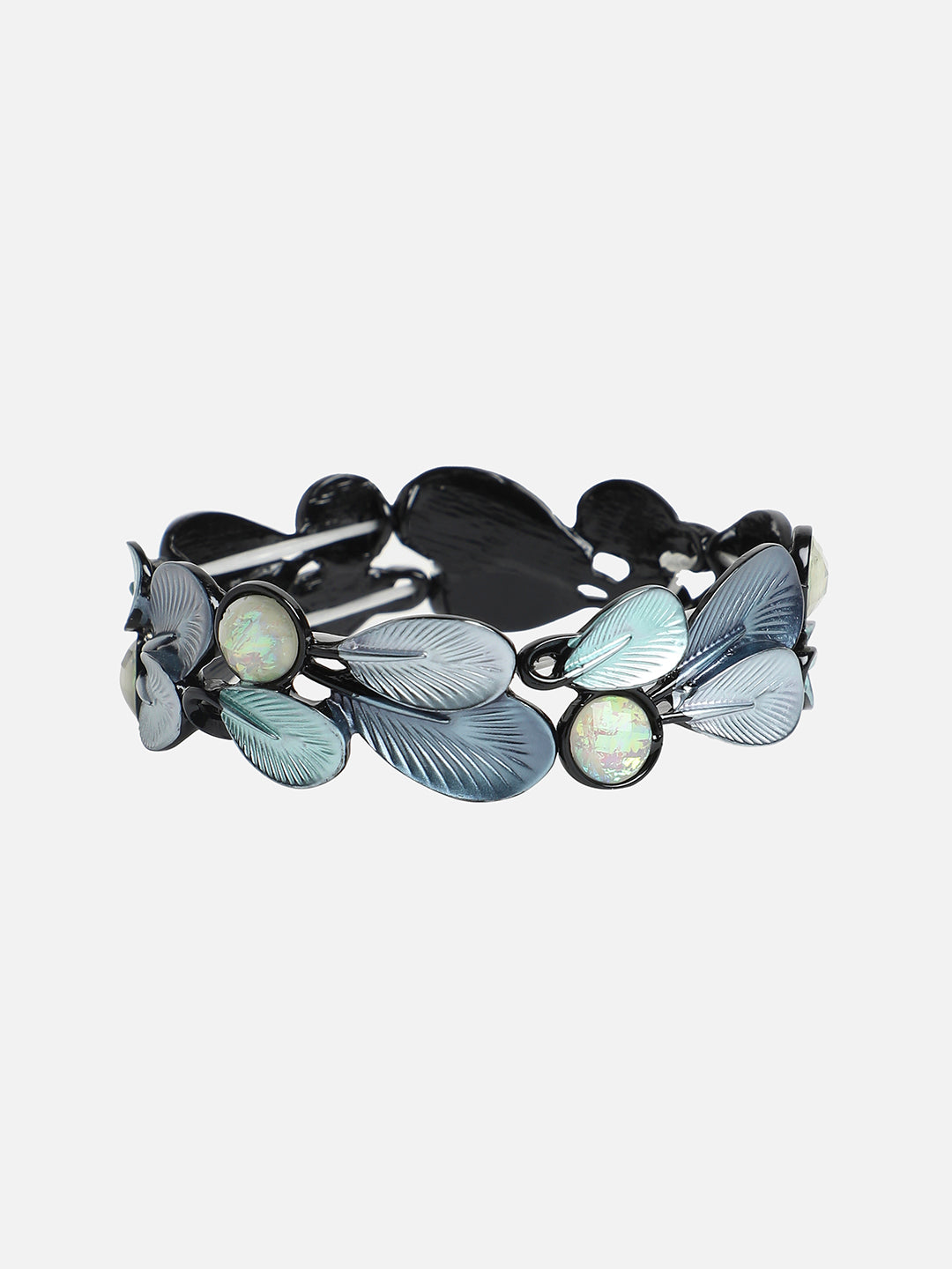 Stone Studded Elasticated Bracelet