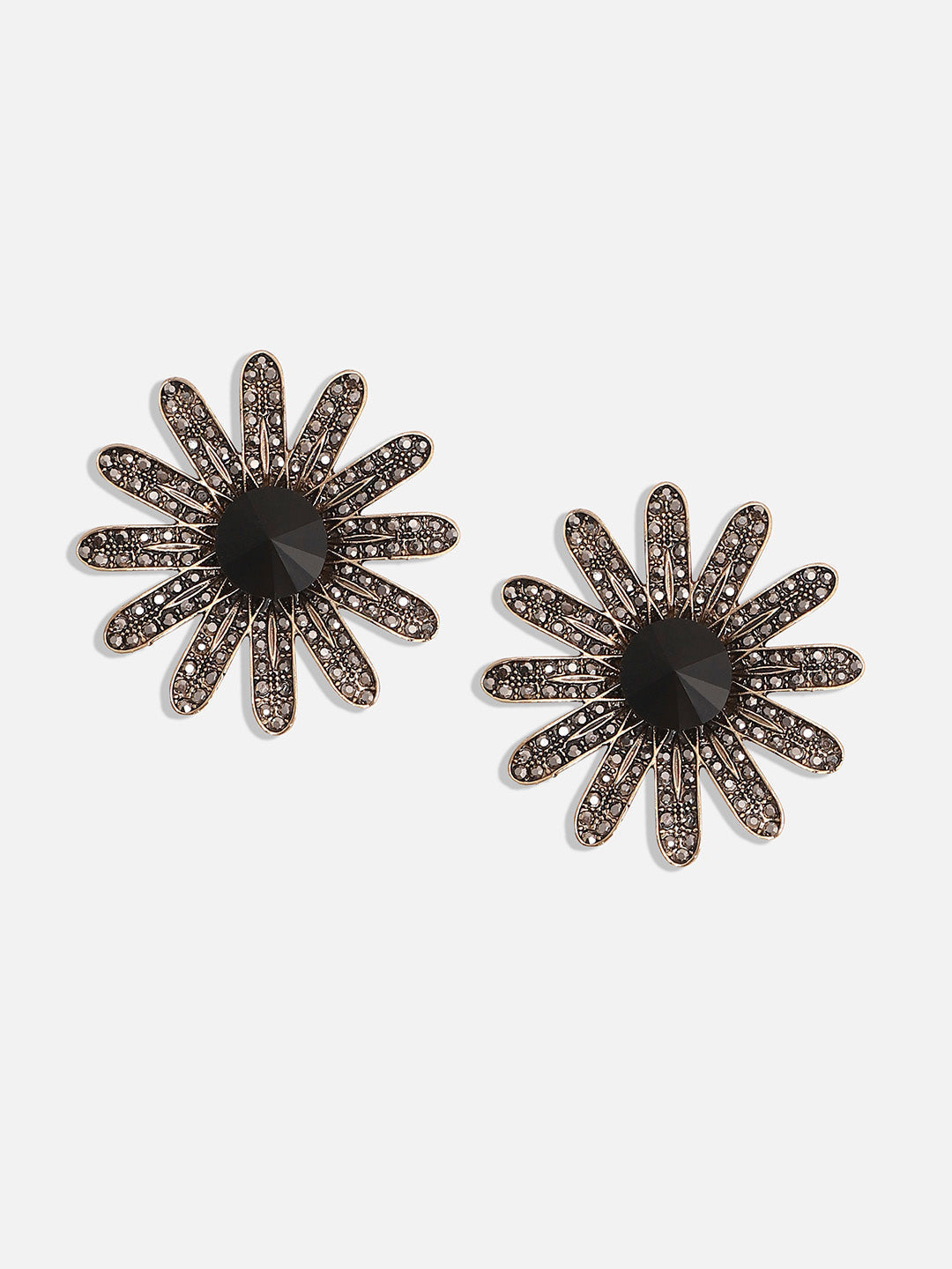 Set Of 2 Silver-Plated Contemporary Drop Earrings