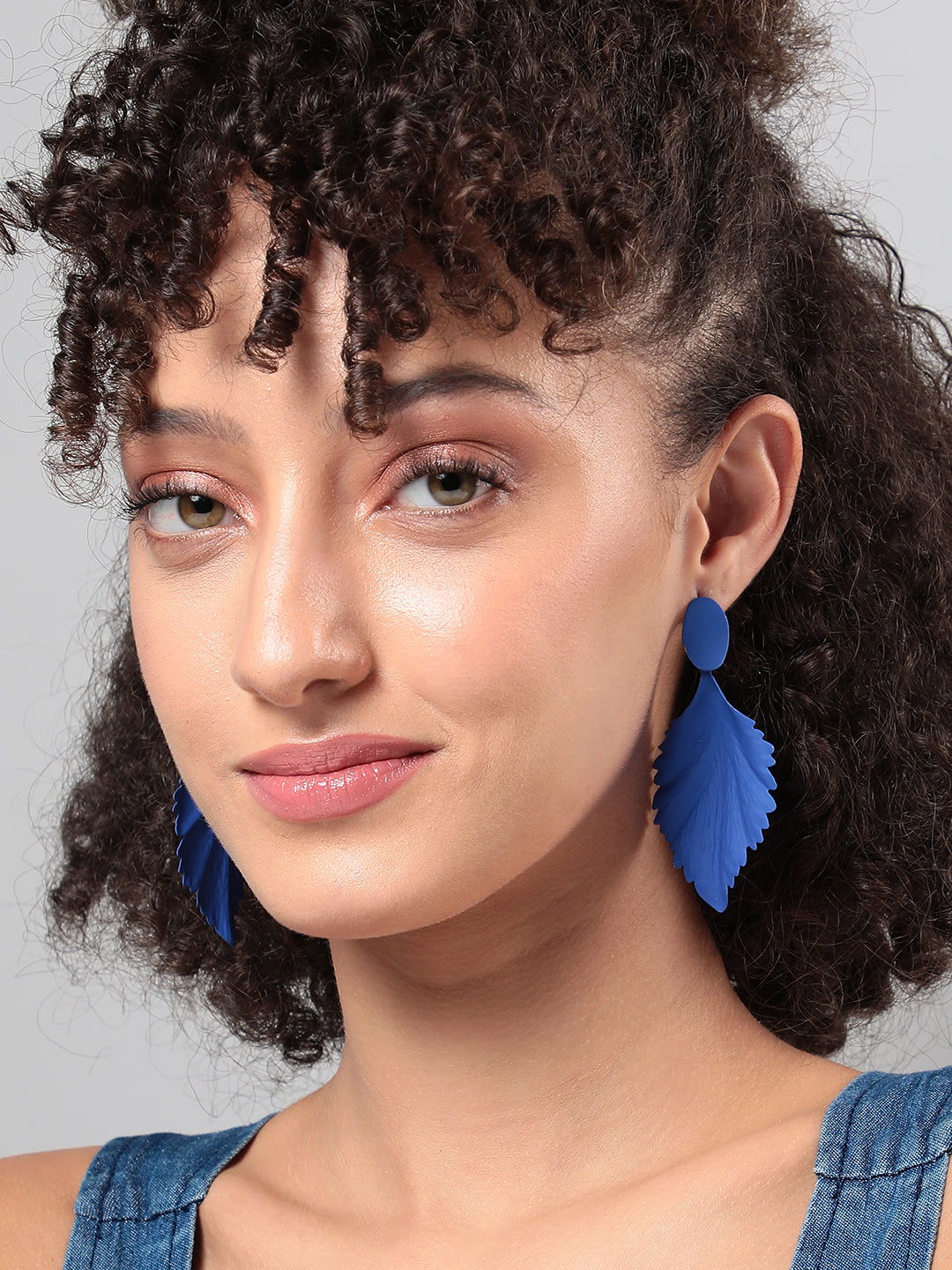 Set Of 2 Silver-Plated Contemporary Drop Earrings