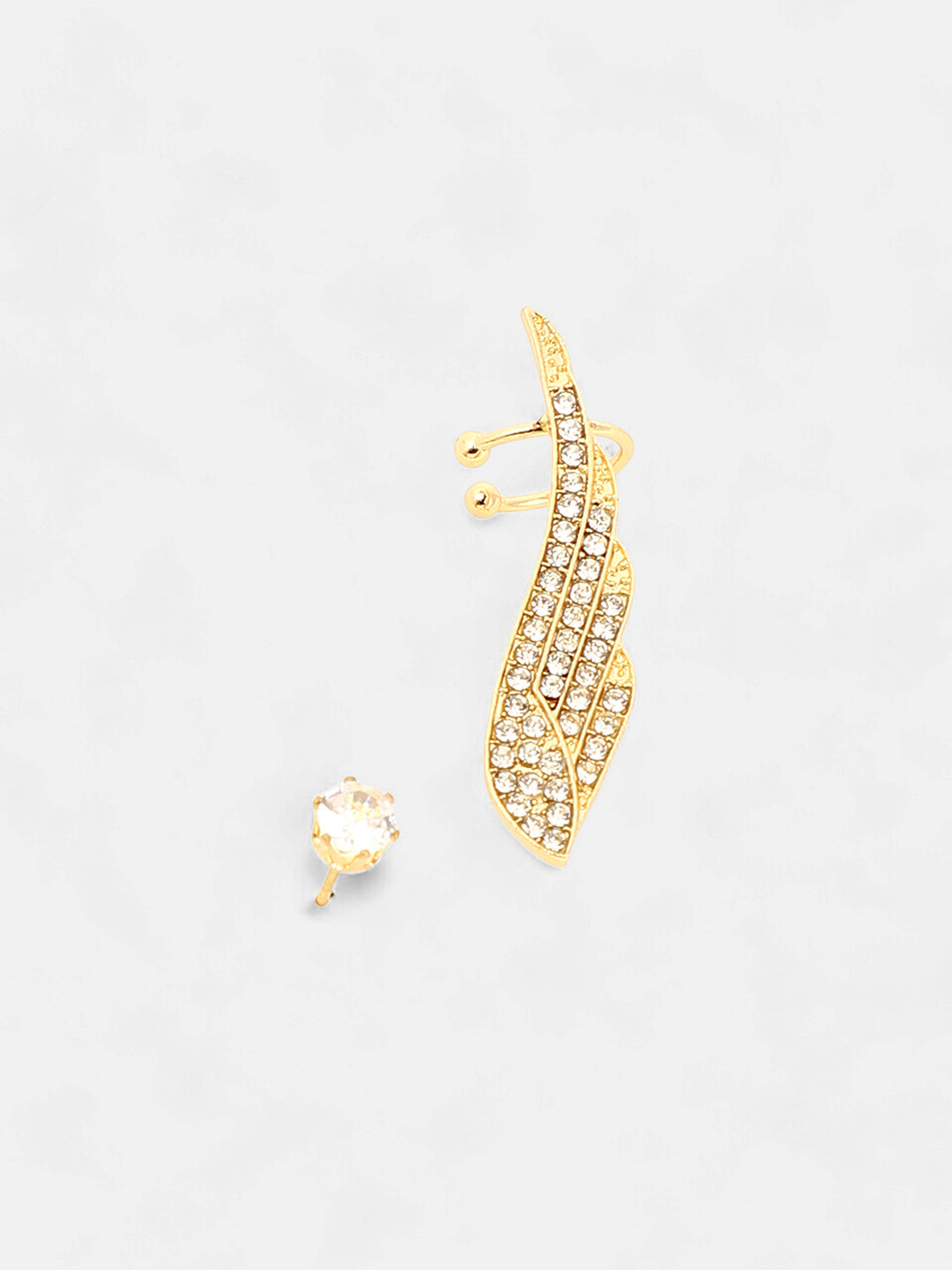 The Bling Wing Cuff Earrings - California Gold-SOHIER6028