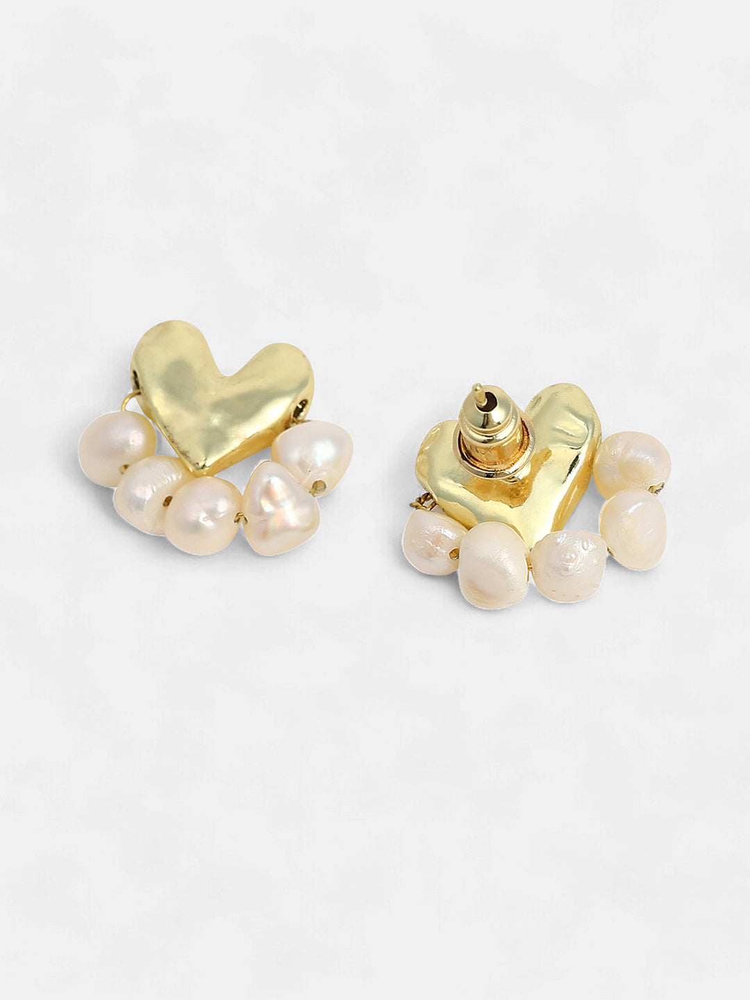 The Tropez's Coeur Stud Earrings - California Gold-SOHIER6145