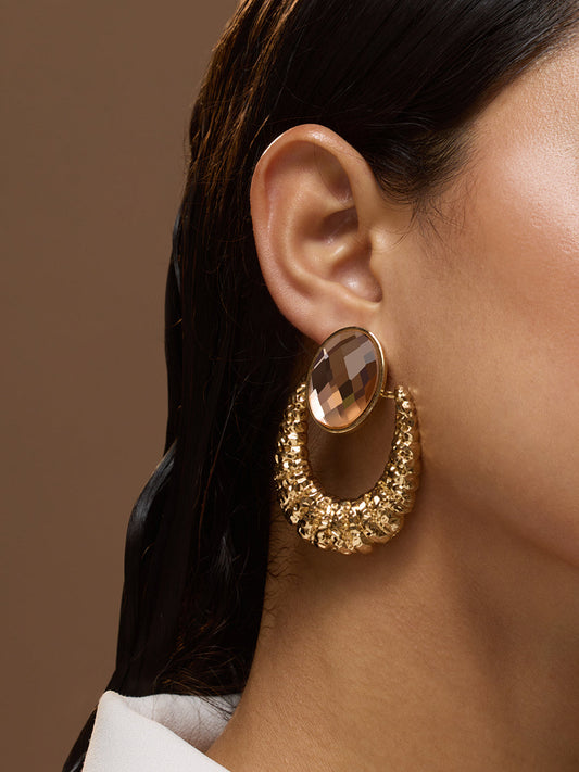 The Versailles Drop Earrings - California Gold-SOHIER6173