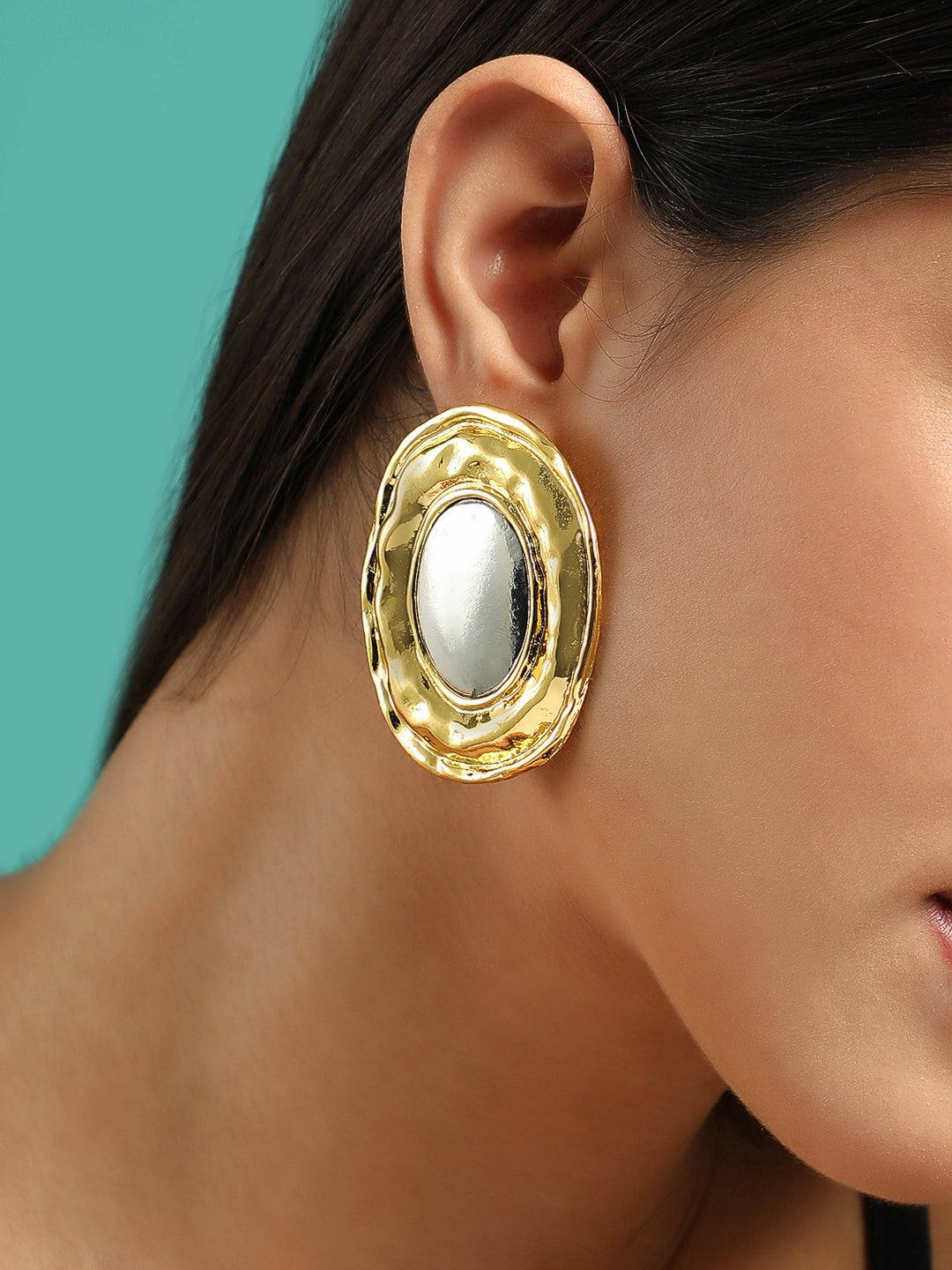 The Eygptian Drop Earrings - Antique Gold:Antique Silver-SOHIER6228