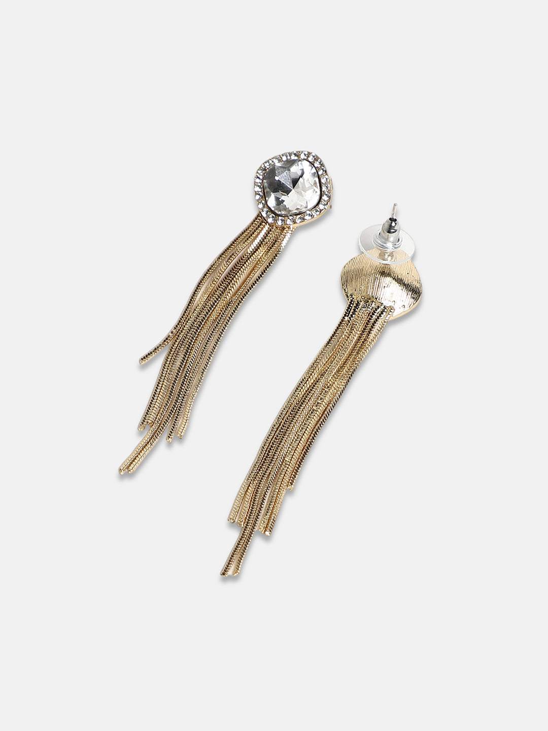 Women's The Curtain Drop Earrings - California Gold