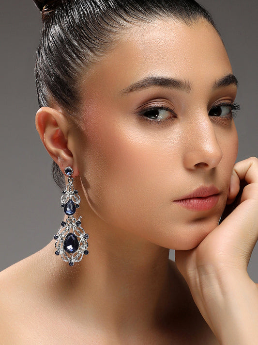 Silver Plated Drop Earrings