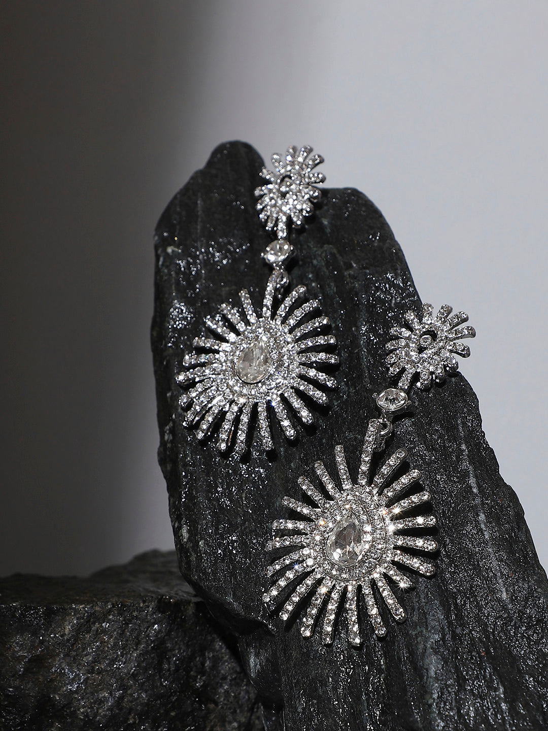 Silver-Plated Drop Earrings