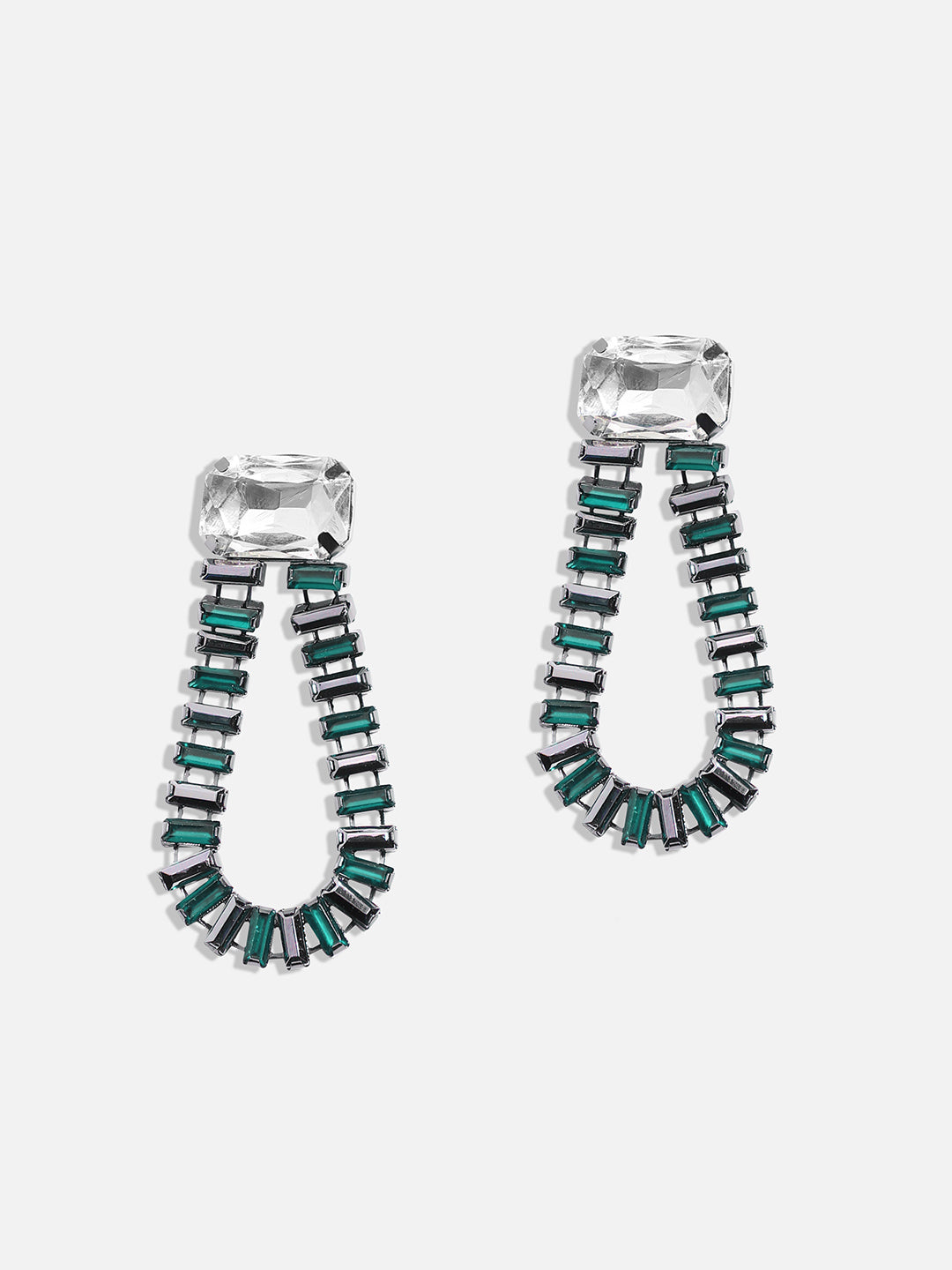 Silver-Plated Drop Earrings