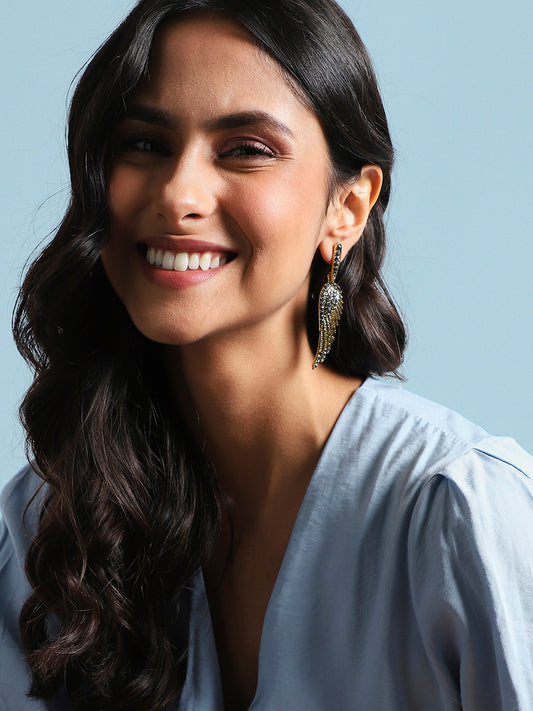 Gold-Plated Drop Earrings