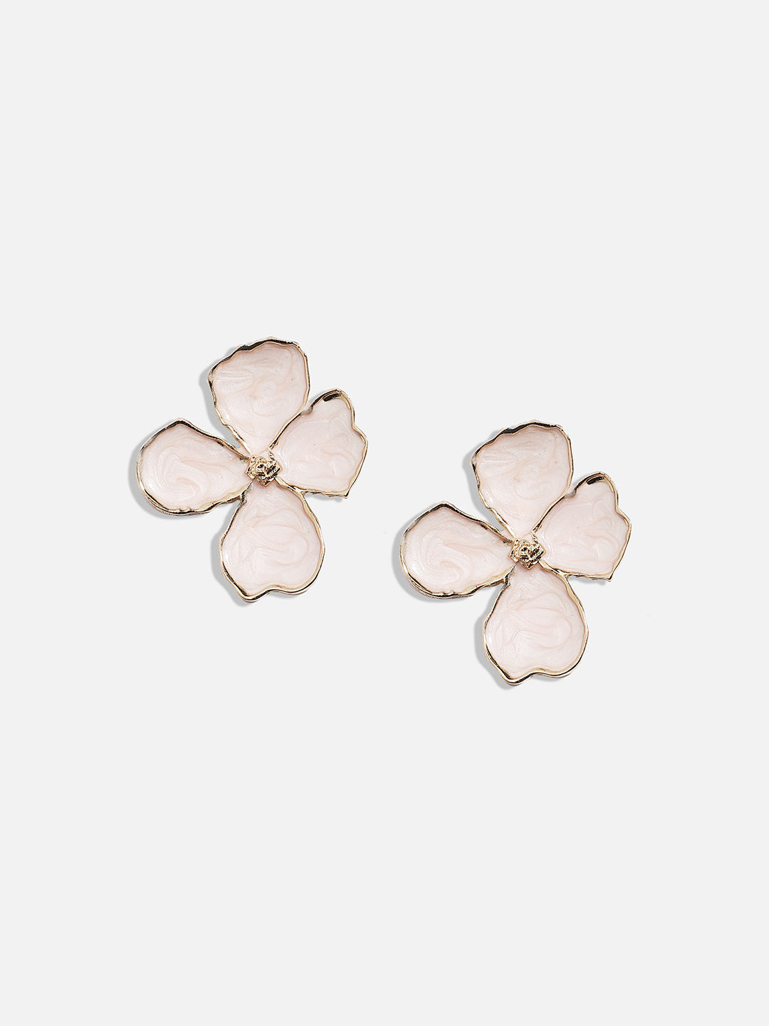 Gold-Plated Contemporary Studs Earrings