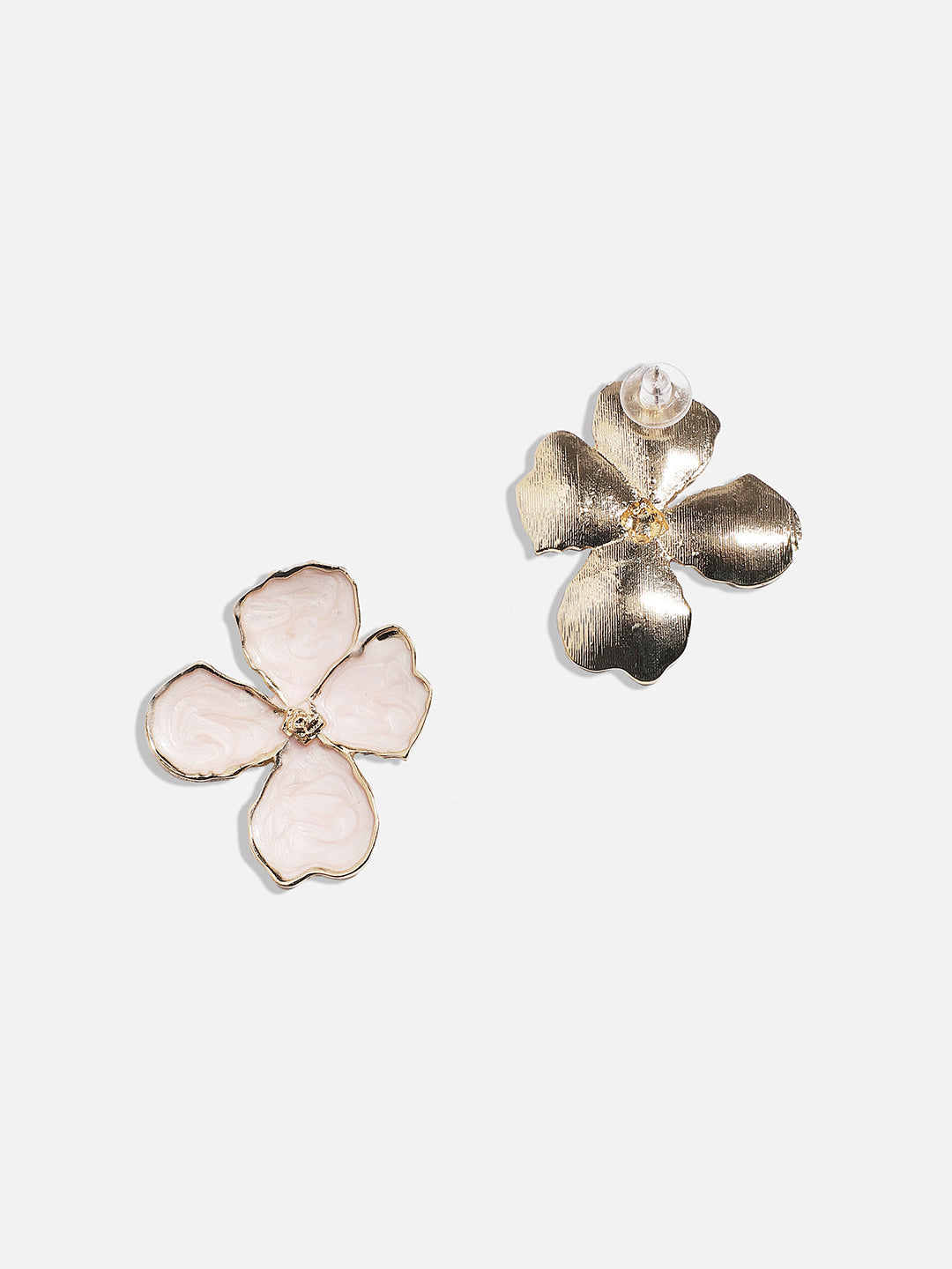 Gold-Plated Contemporary Studs Earrings