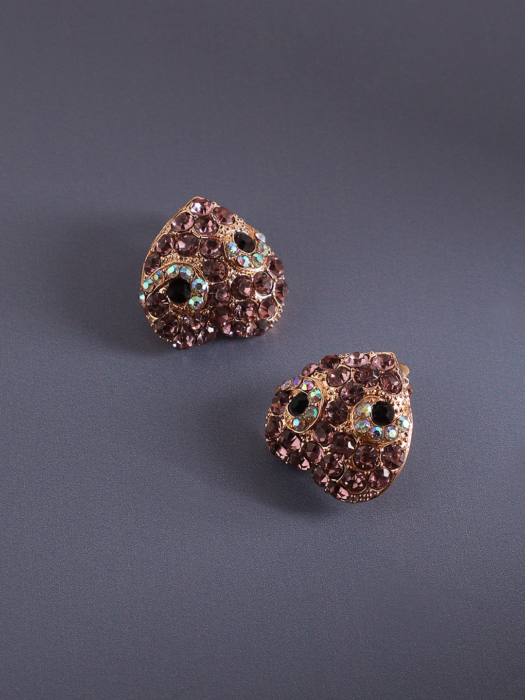 Gold-Plated Contemporary Studs Earrings