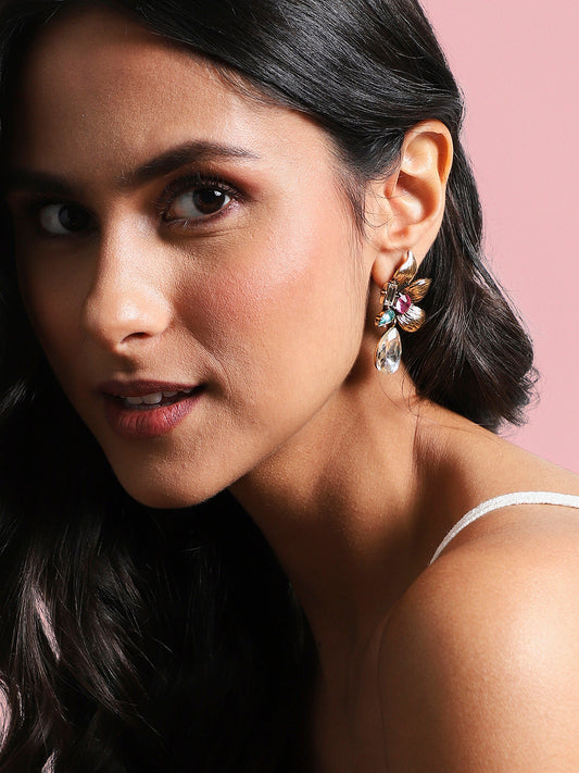 Gold-Plated Drop Earrings