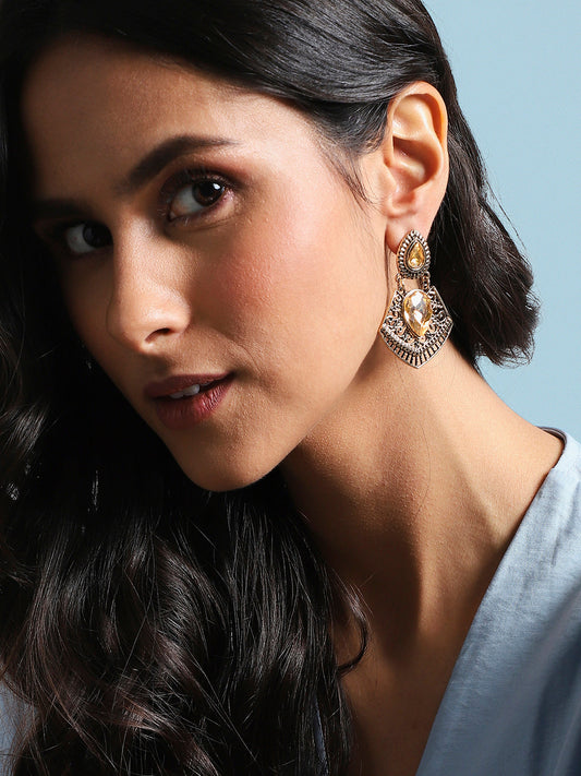 Gold-Plated Drop Earrings