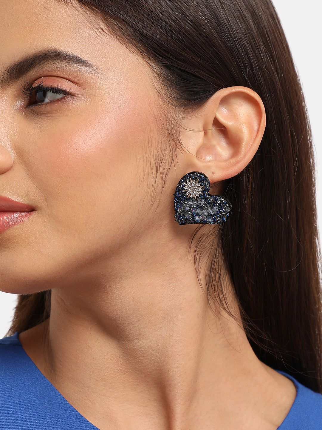 Heart Shaped Stud Earrings