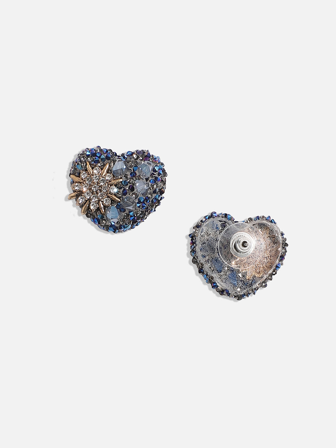Silver-Plated Contemporary Studs Earrings