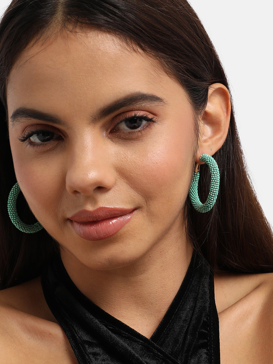 Gold-Plated Contemporary Hoop Earrings