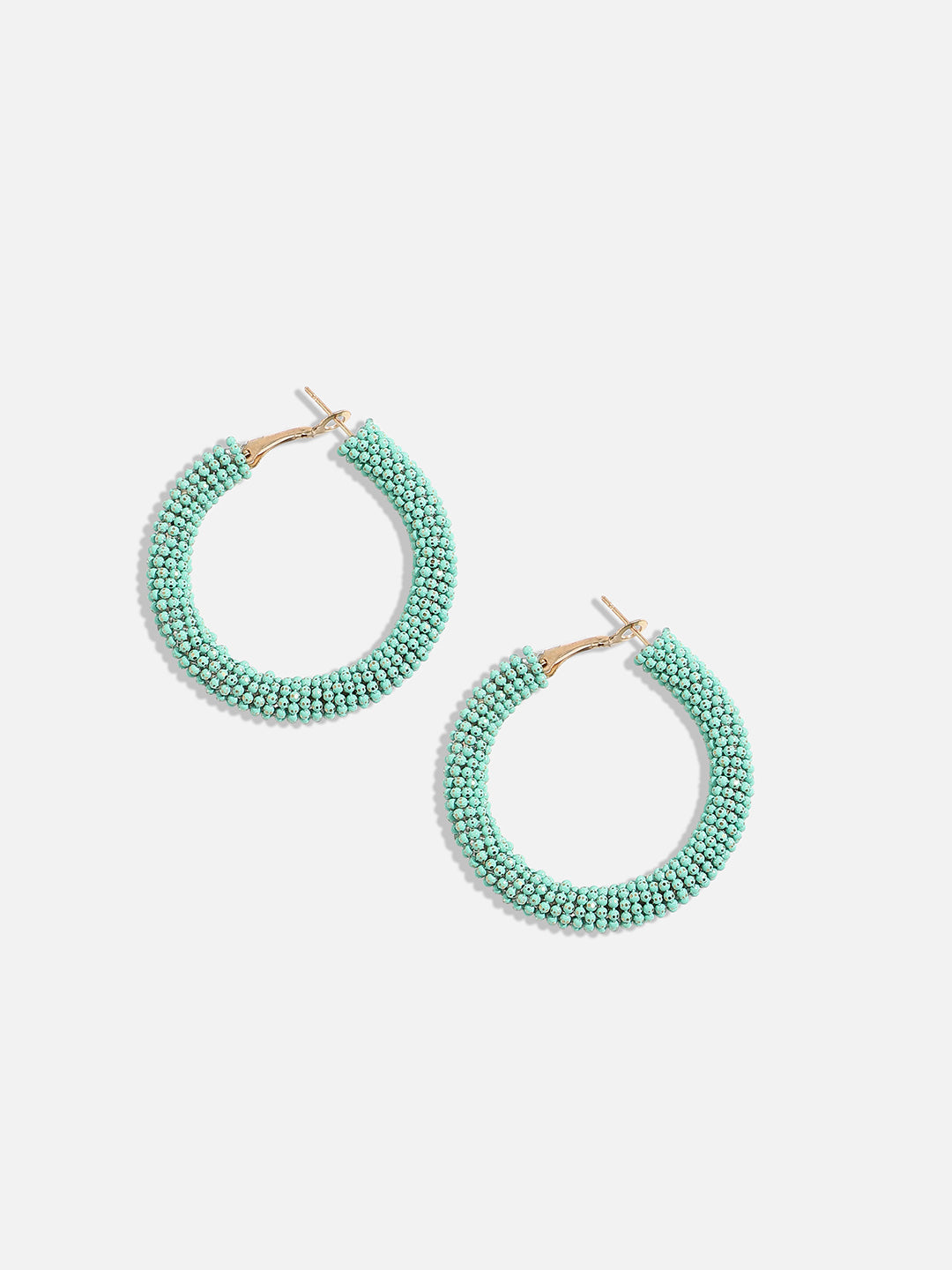 Gold-Plated Contemporary Hoop Earrings