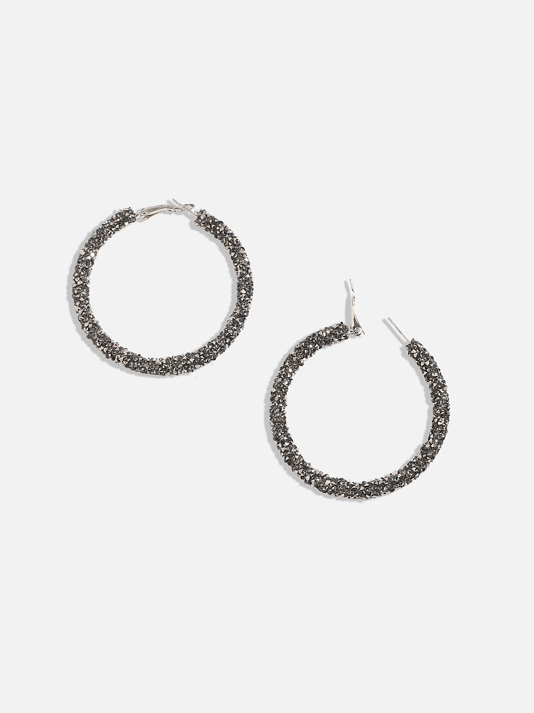Silver-Plated Hoop Earrings