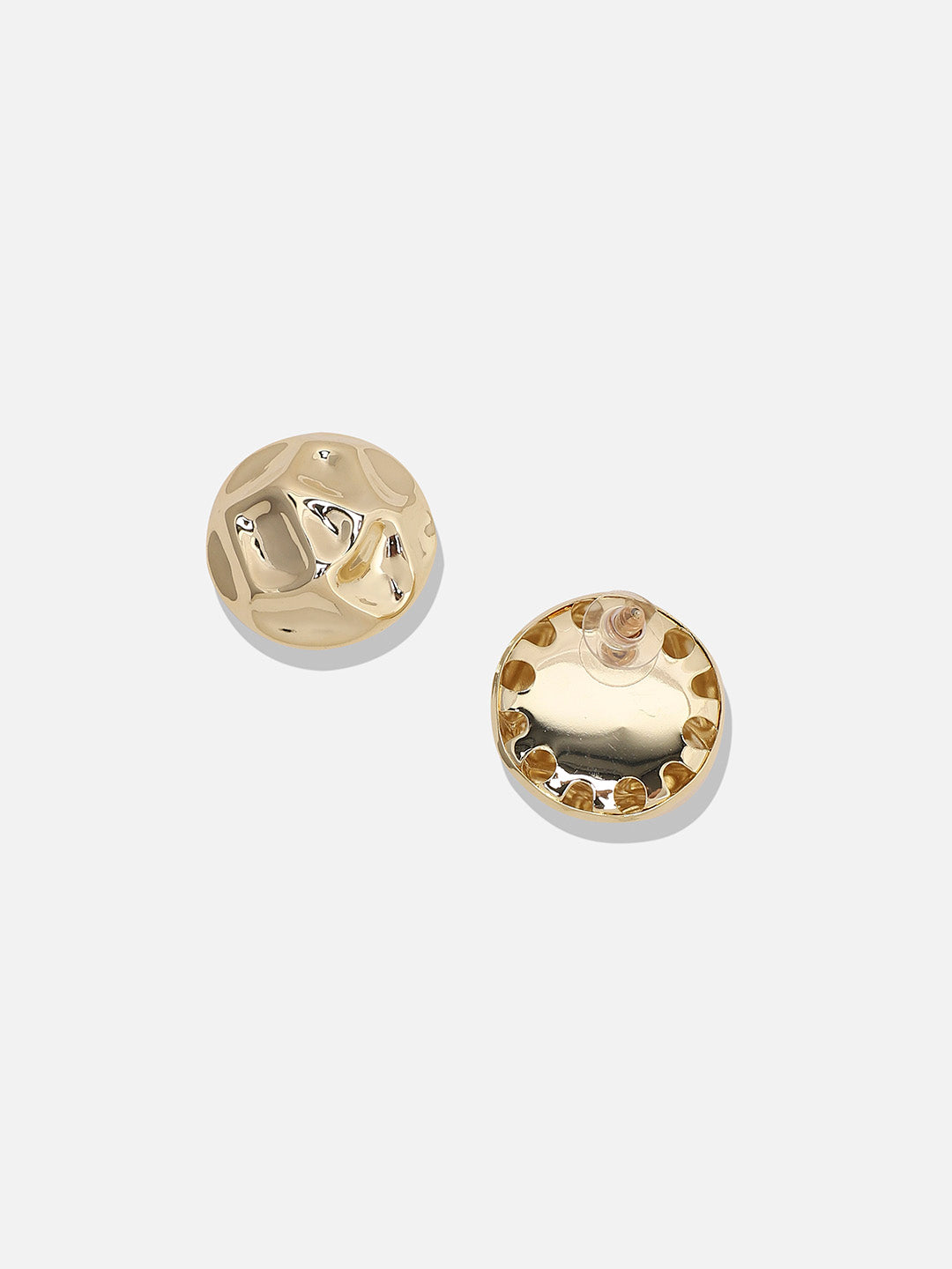Gold-Plated Contemporary Studs Earrings
