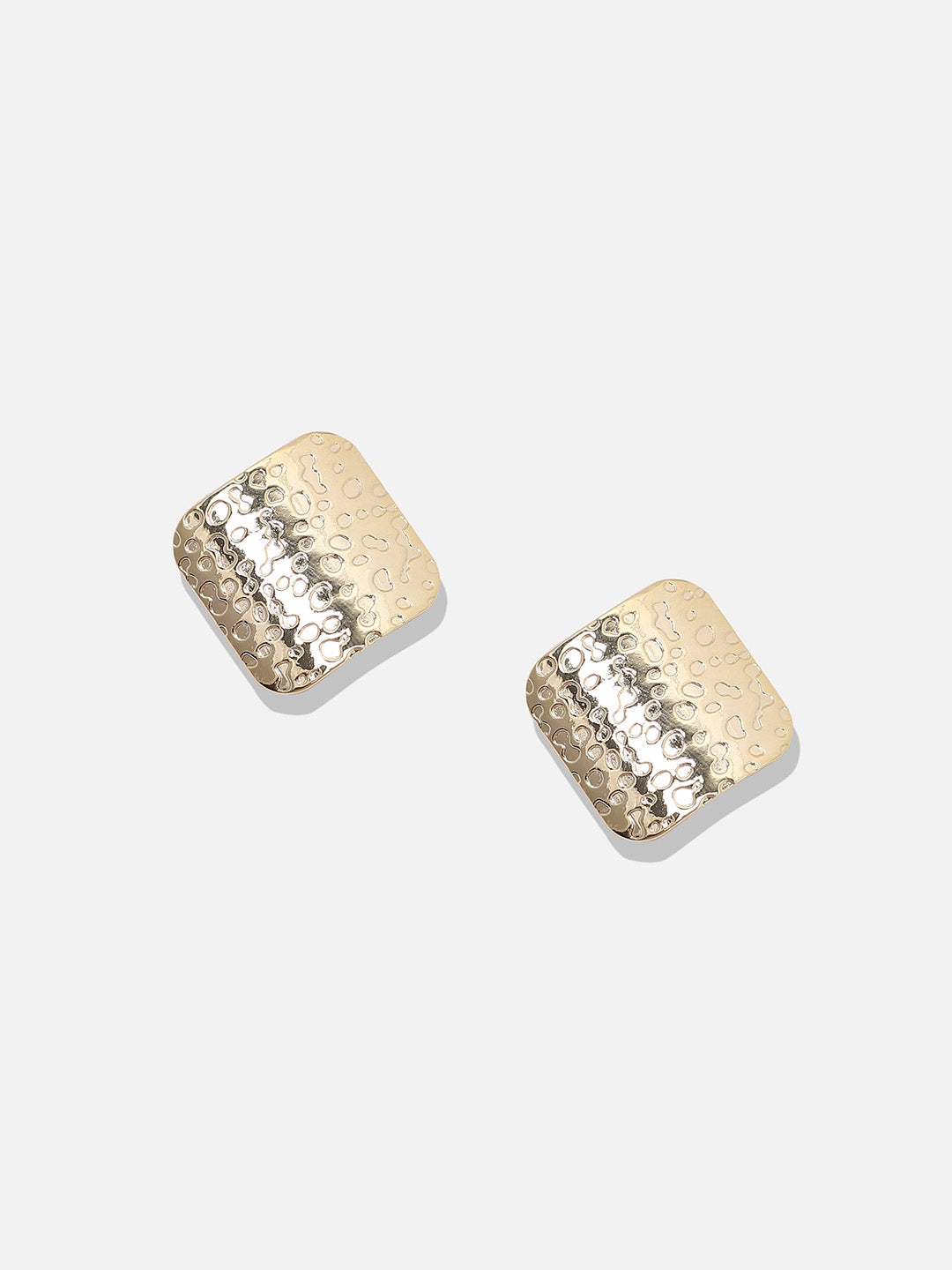 Gold-Plated Contemporary Studs Earrings