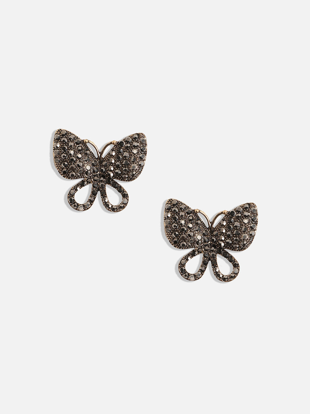 Silver-Plated Contemporary Studs Earrings