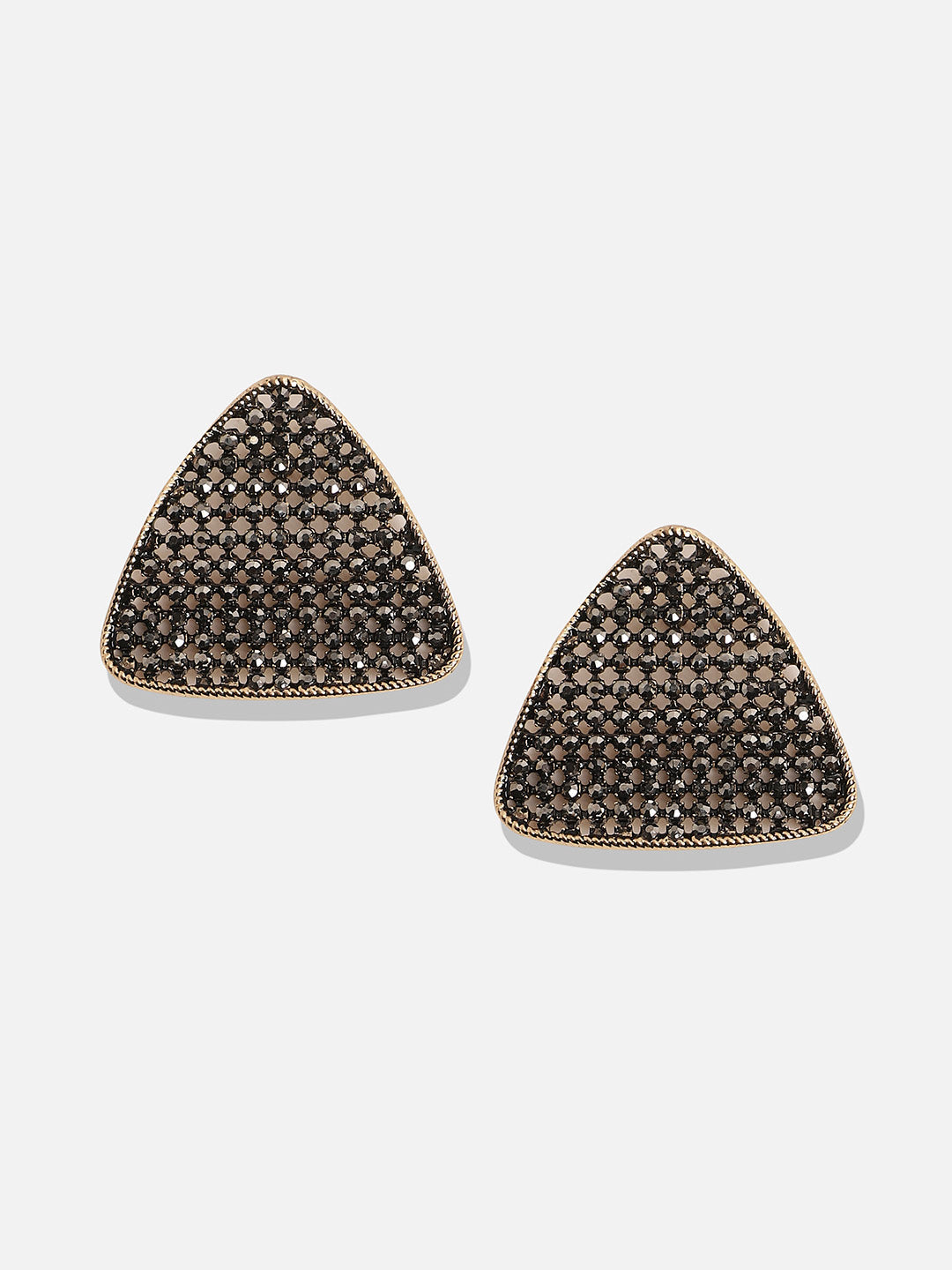 Gold-Plated Contemporary Studs Earrings
