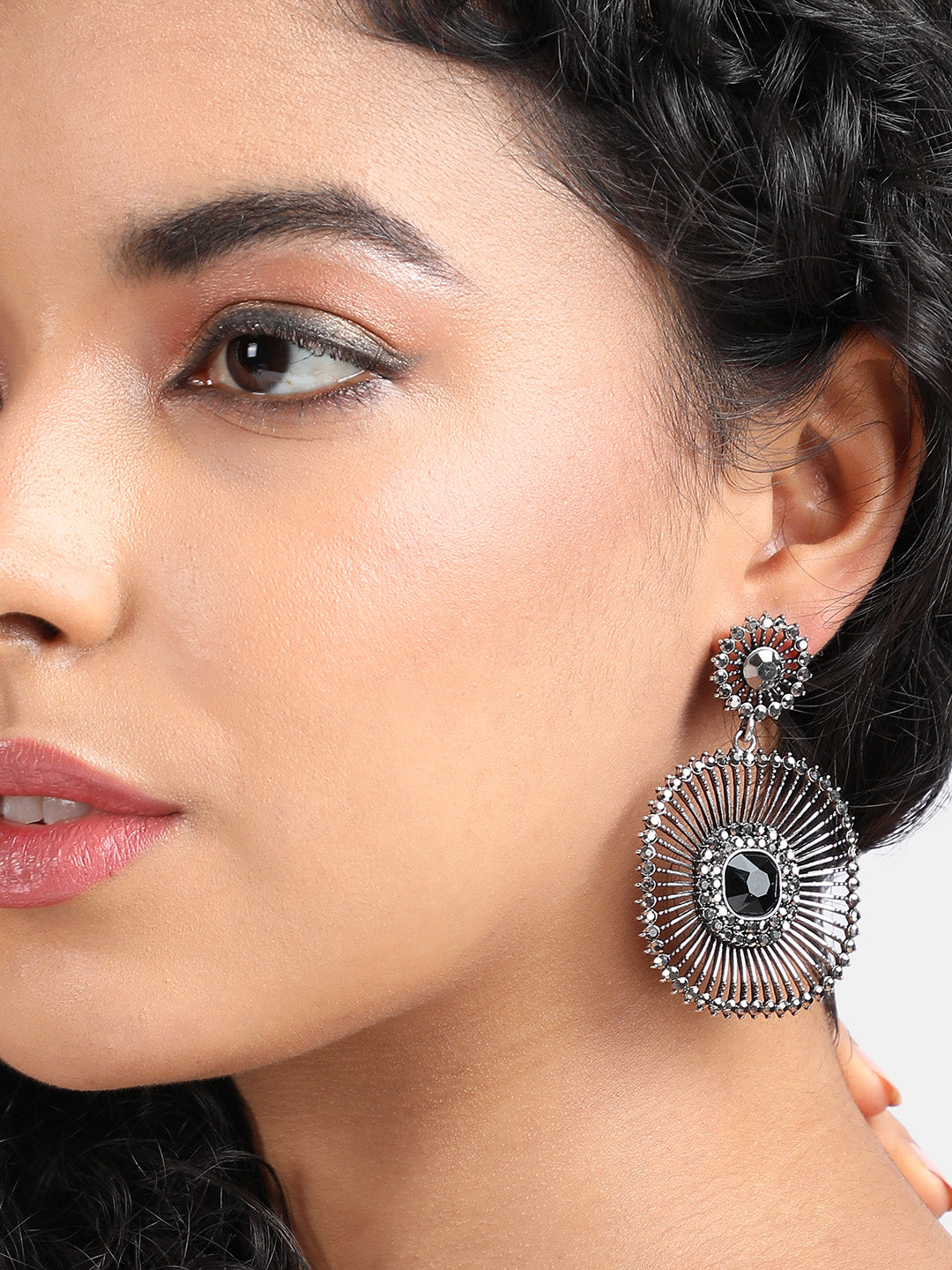 Silver-Plated Drop Earrings
