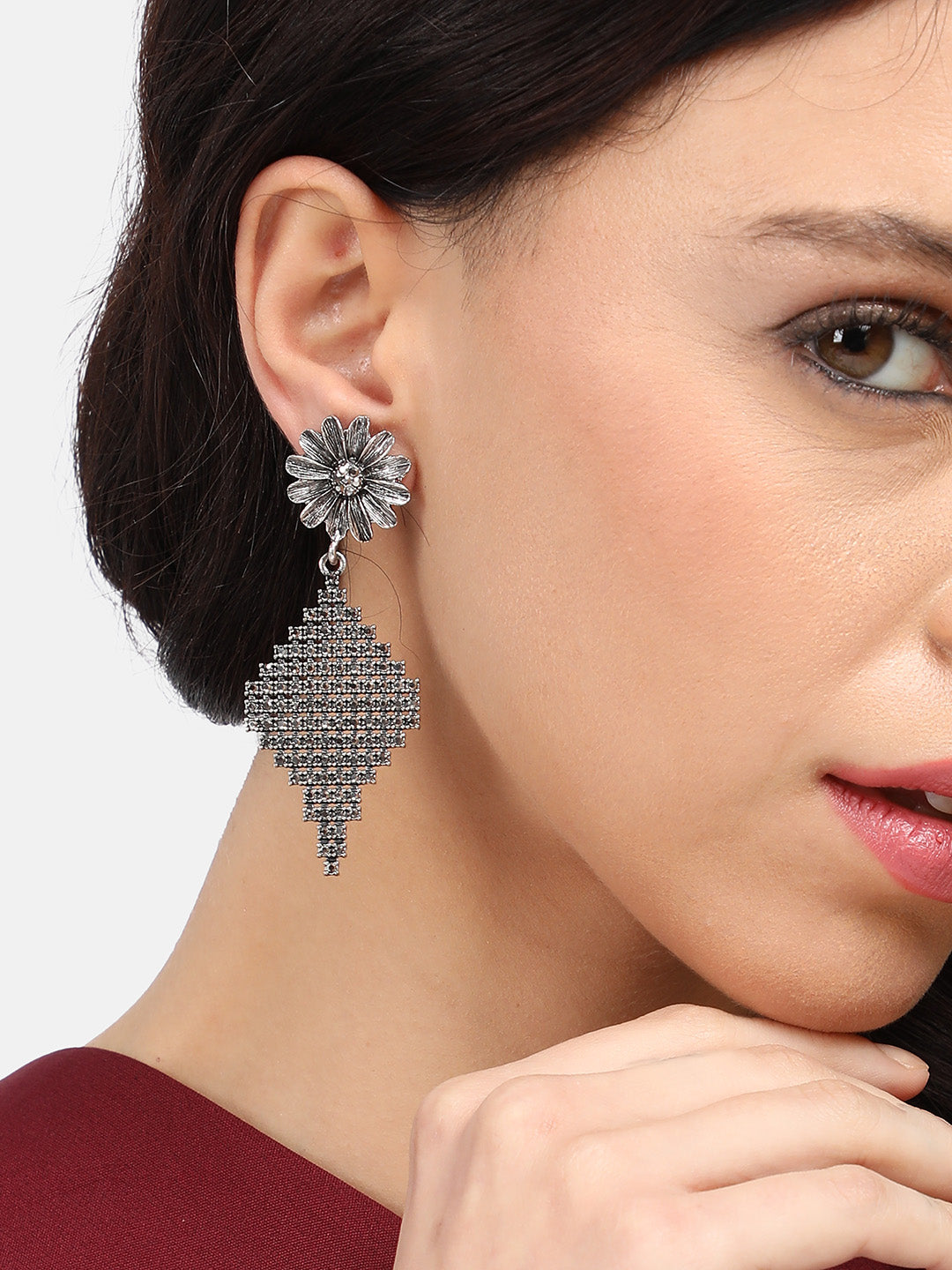 Contemporary Jhumkas Earrings
