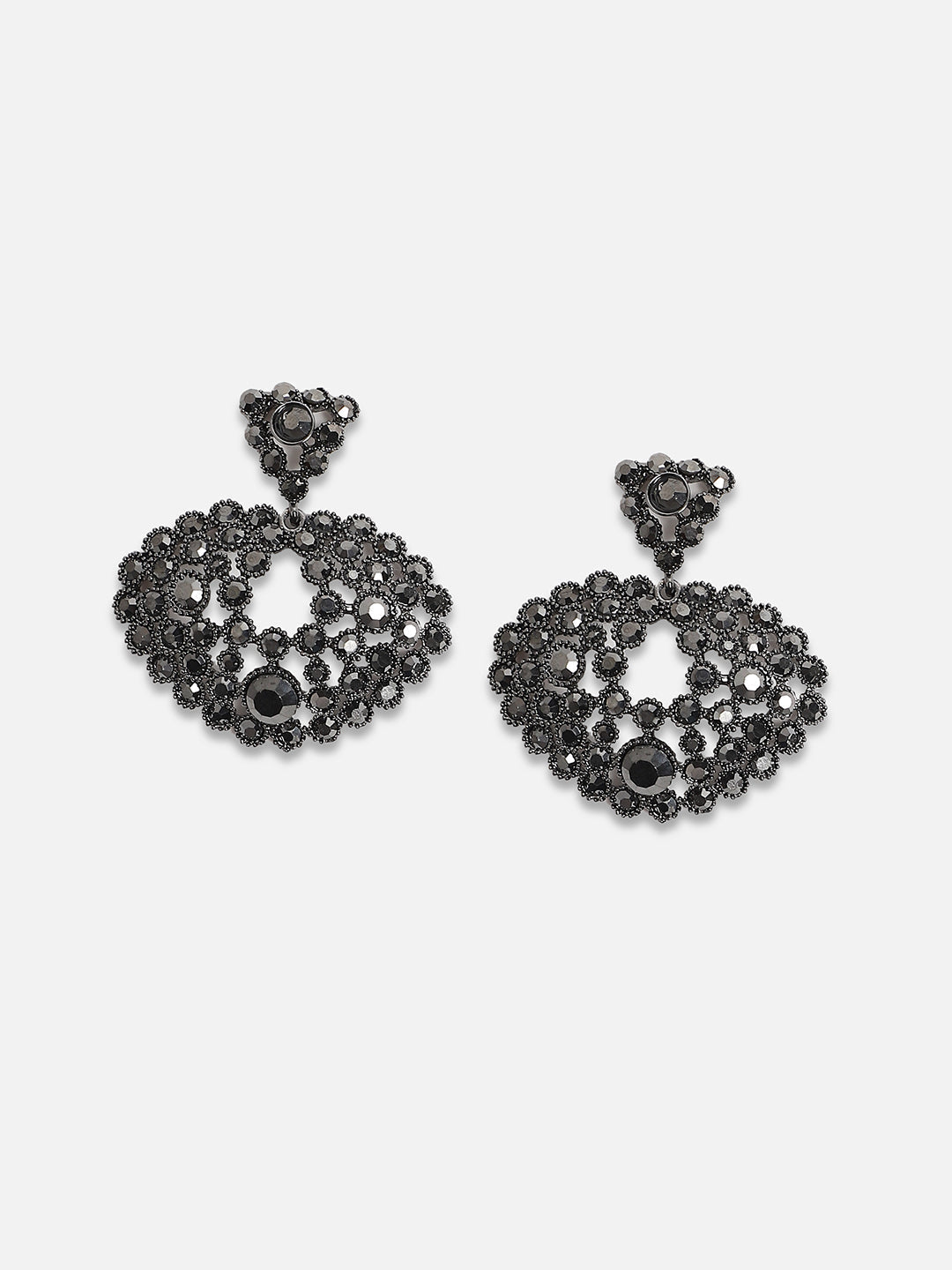 Silver-Plated Contemporary Stud Earrings