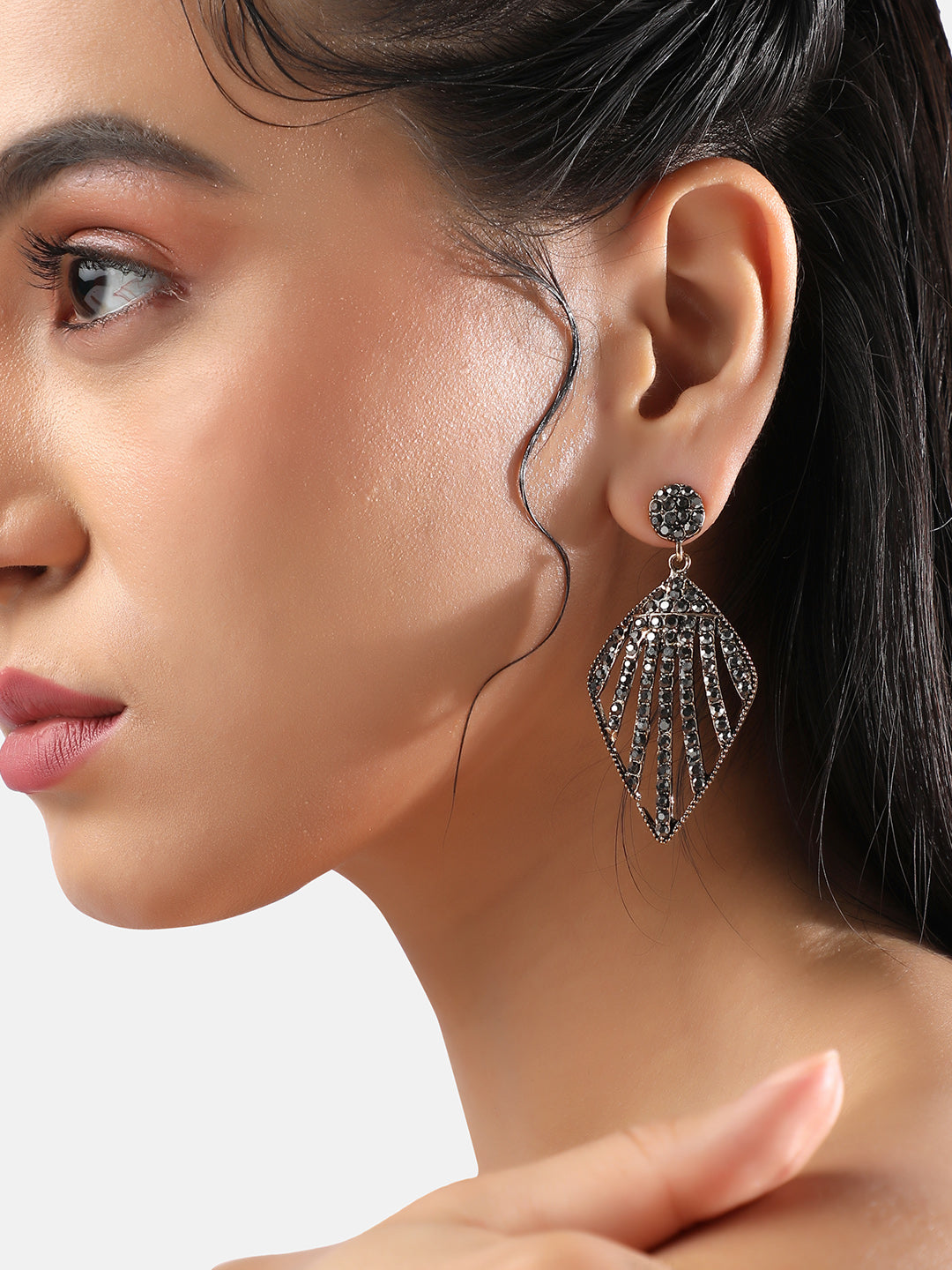 Silver-Plated Drop Earrings