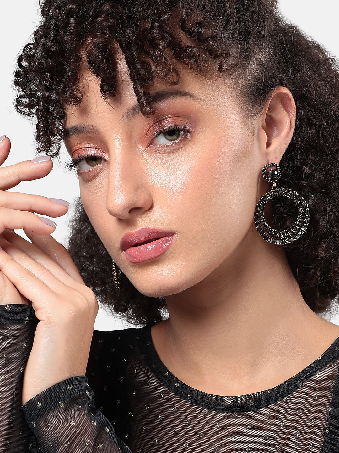 Gold Plated Drop Earrings